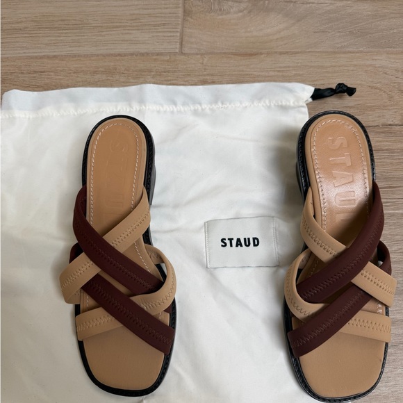 STAUD Shoes - STAUD Brown Sandals Shoes